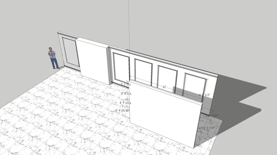 applied moulding accent walls