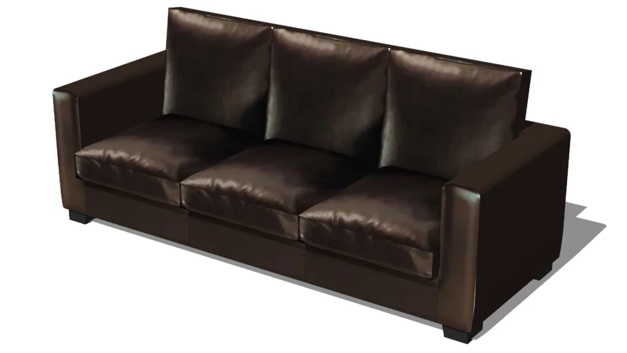 Canapé croûte de cuir KENNEDY, Maisons du monde, Réf. 50180523, 799€