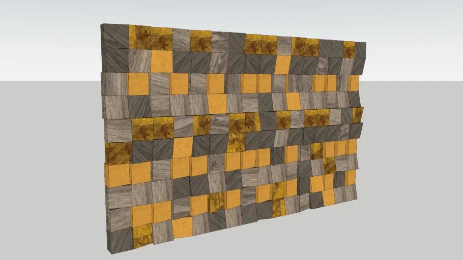 CARVED WOOD AND GOLD SCULPTURAL WALL ART