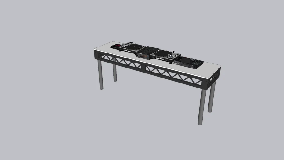 DJ Table on Steel Deck