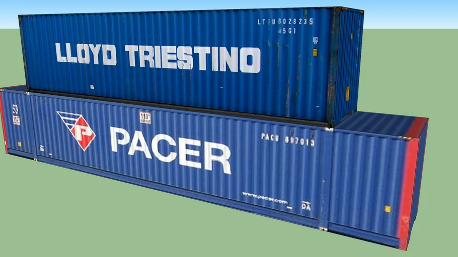 Container Double Stack | 3D Warehouse