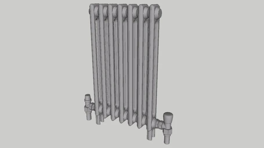 Radiator, cast iron, 2 column [DC]