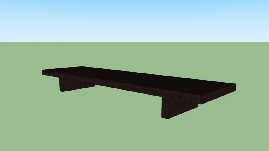 Modern low profile coffee table