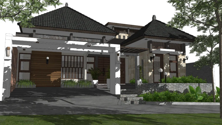 Tropical House | Rumah Tipe CINTA 1 | Atap Limas | Aguscwid