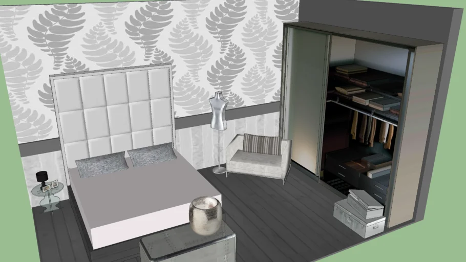 bedroom silver