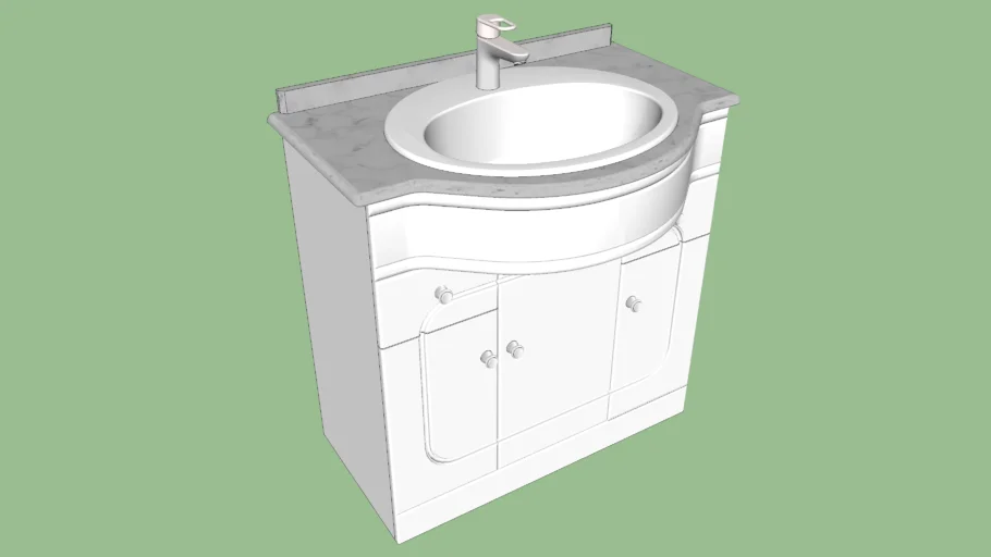 Armario con lavabo