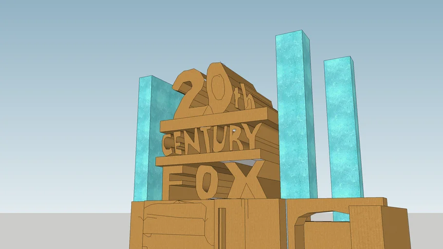 my 3d max intro 20th century fox intro made freehand