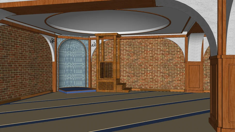 Mosque_Indesign(Mescit_İc_Mekan)