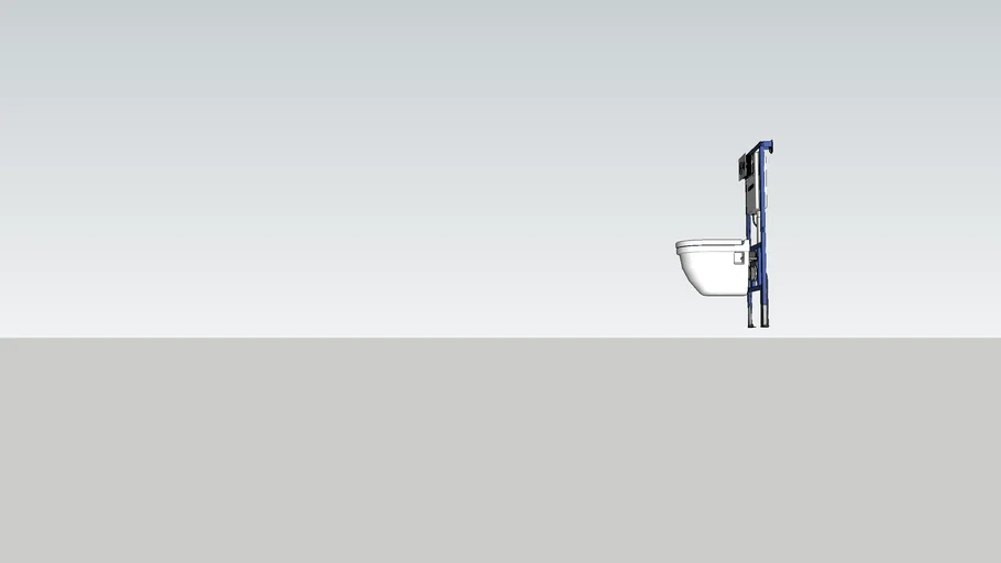 wall hung toilet and frame