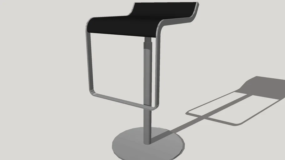 Design black barstool - ASTRO design barstool