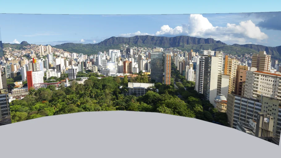 Vista diurna da cidade de Belo Horizonte Bairro sta. Efigenia
