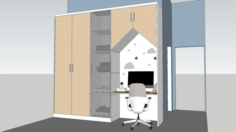 Wardrobe and Desk