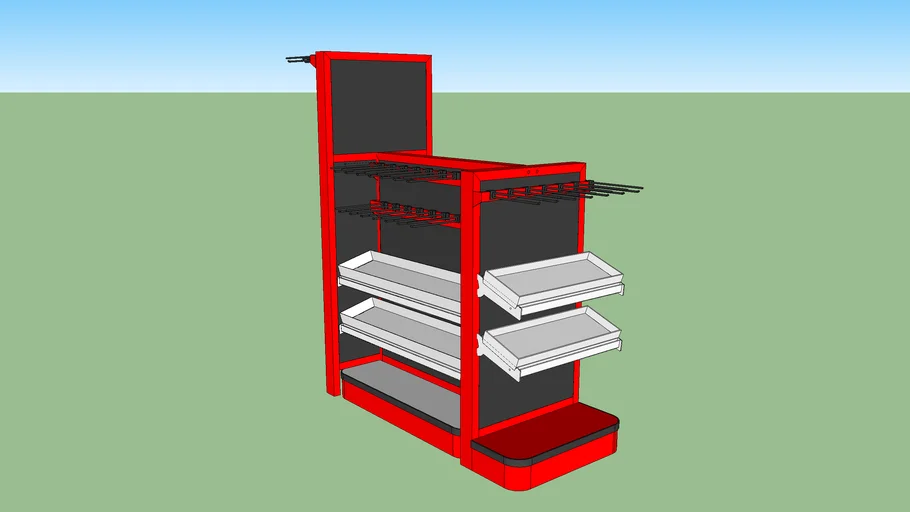 Gondola Percha Cajas Supermercado