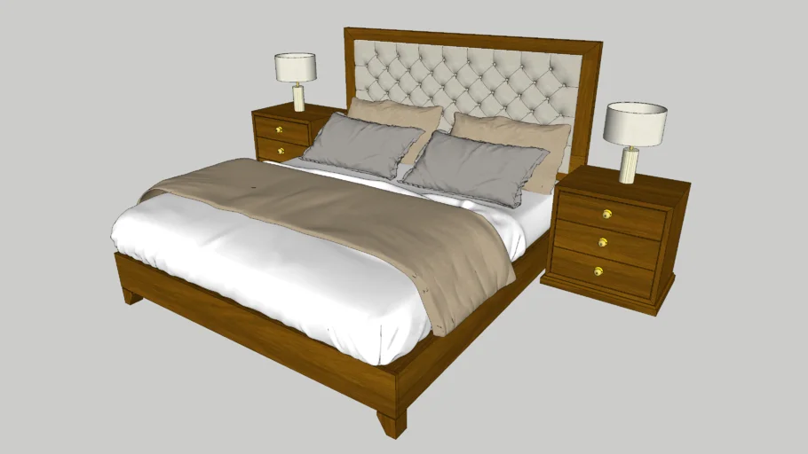 tufted bed headboard design