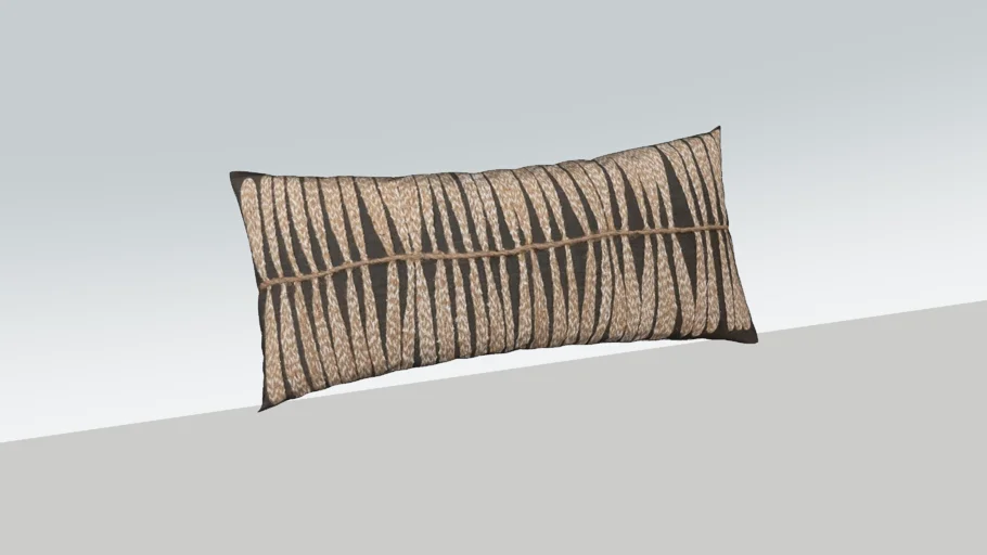 JUTE EMBROIDERED ACCENT PILLOW