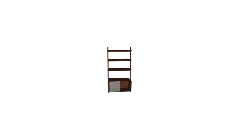 rise wandkast walnoot
