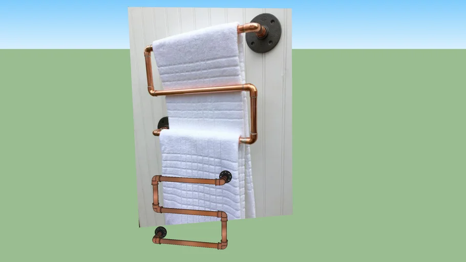 Cabideiro de toalha pvc