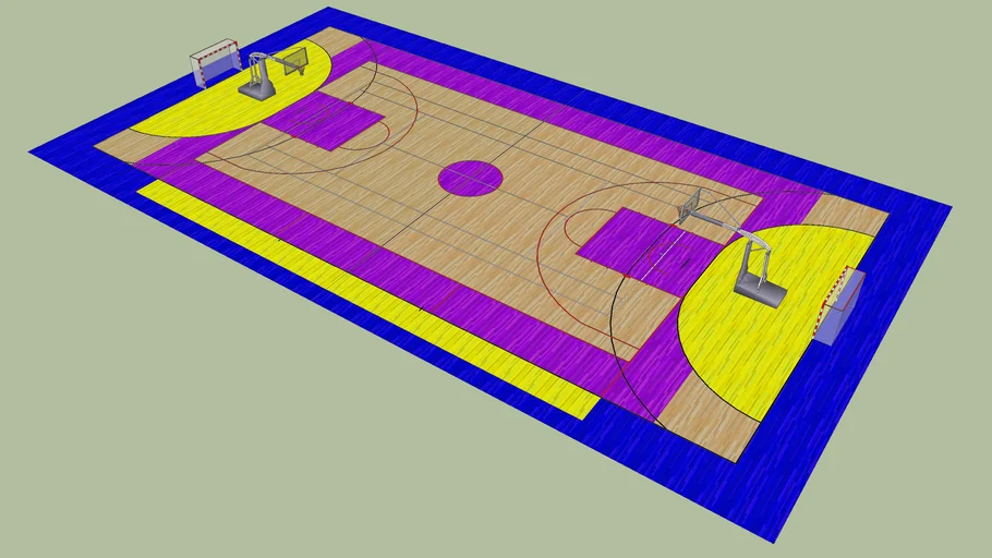 Basketball-Handball Floor