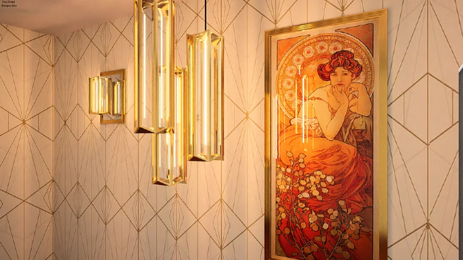 Luminaire art deco