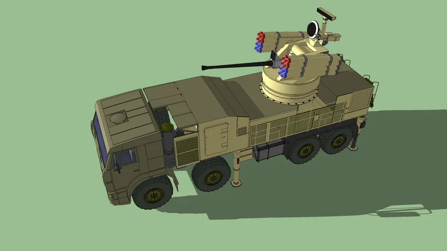 TURKISH 40MM CANNON + 16 SUNGUR MISSILE AIR DEFENCE SYSTEM