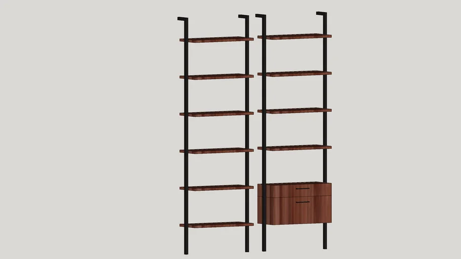 CB2 Helix Wall Mount Bookshelf
