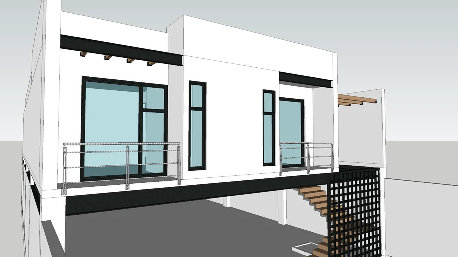 casa y estacionamiento