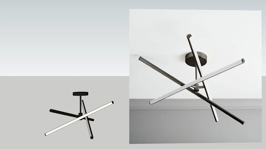 WEST ELM - Light Rods LED Chandelier