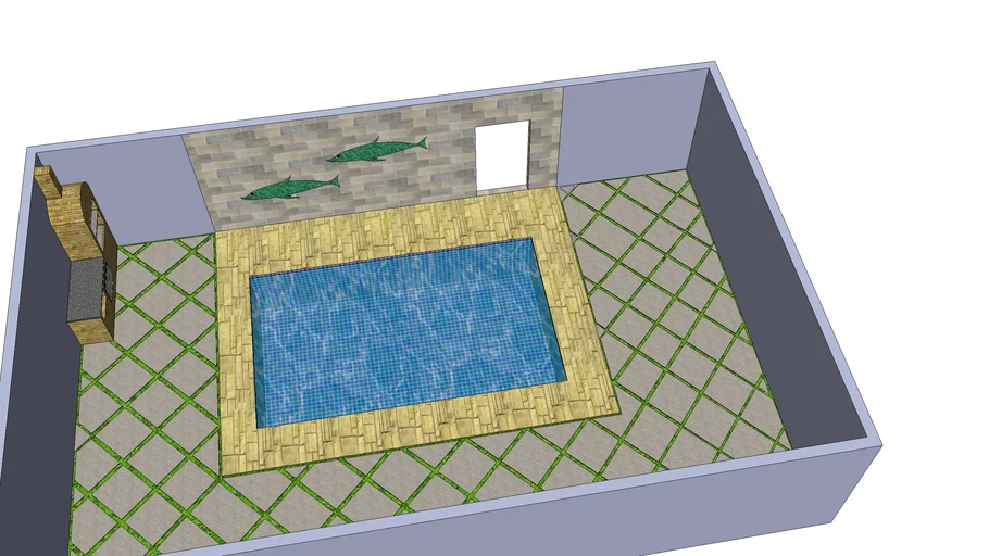 área de piscina