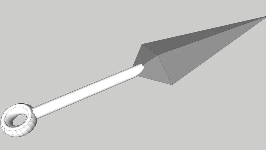 Arma ninja Kunai com Corrente