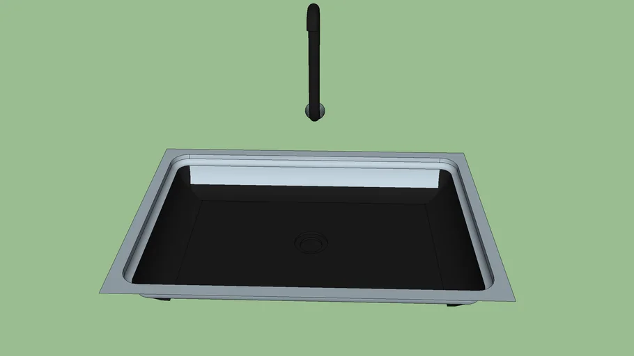 sink pencuci piring sketchup 2016
