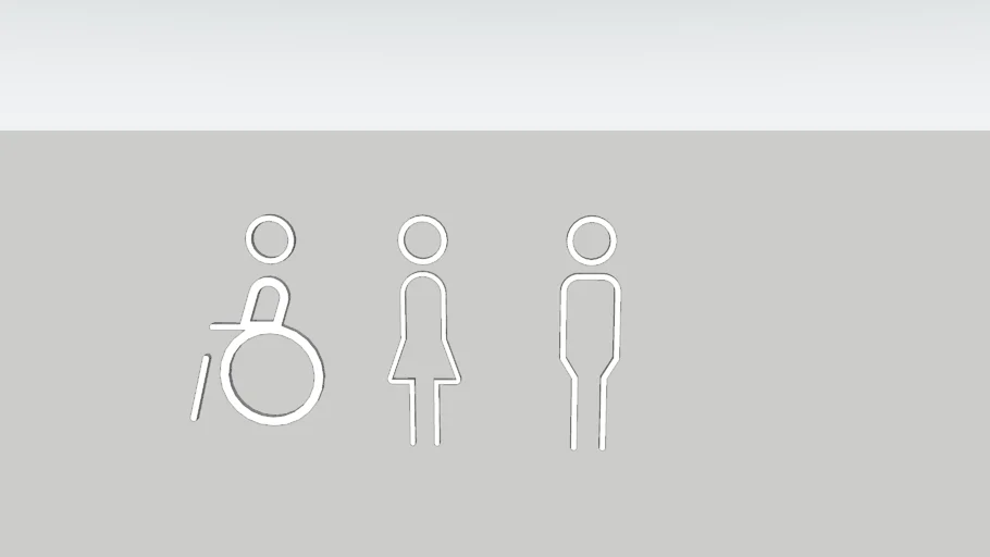 TOILET signage 廁所人仔(更新版)