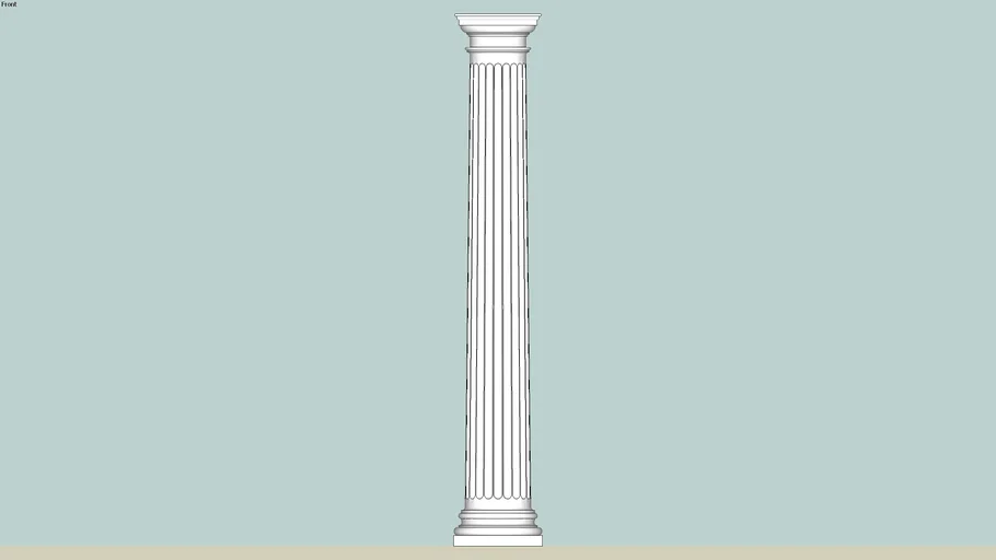 Doric column fluted