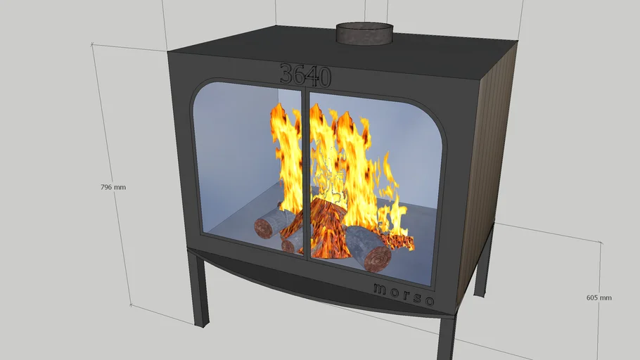 morso 3640-wood burning stove
