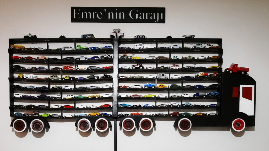 Hot Wheels - Car rack - 1\64 Ölçekli araç rafı