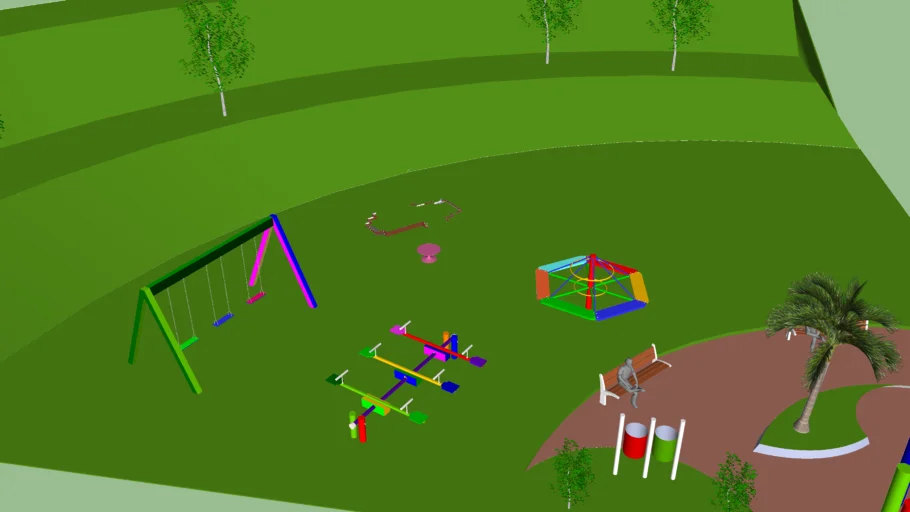 Parque Infantil Figueiras - Parque Das Flores - Jandira