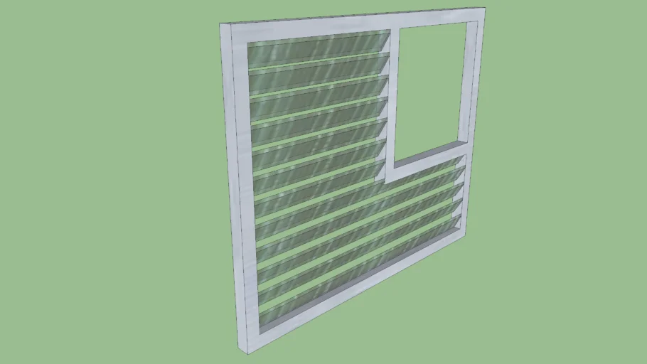 Exhaust Window with Fan Opening