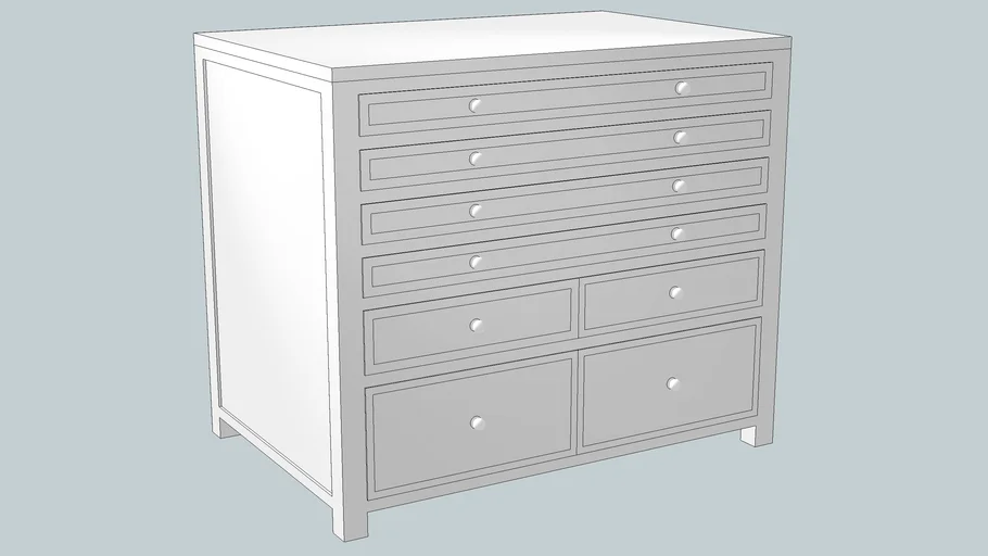 Martha Stewart Living™ Craft Space Eight-Drawer Flat-File Cabinet
