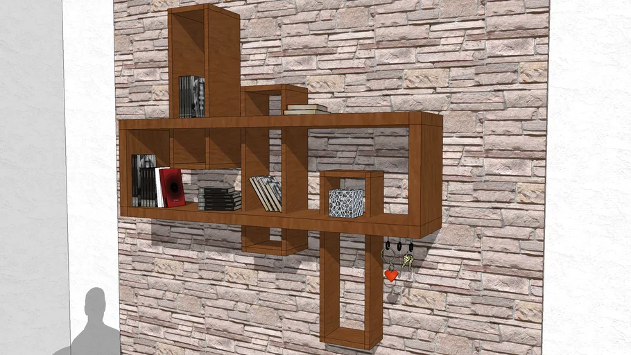 Repisa Rectangular - Rectangular Shelf MDF 5 cm
