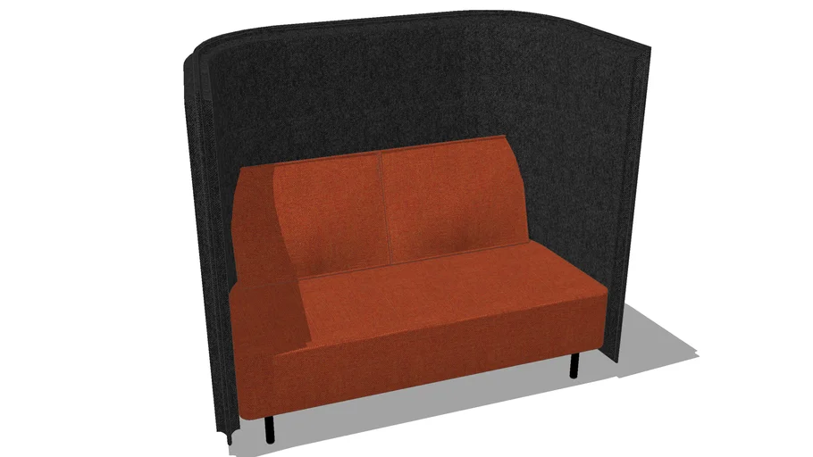 naughtone Cloud Plain High Back Sofa 2 Seat