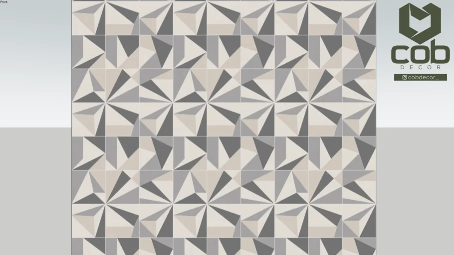 PAPEL DE PAREDE LADRILHO HIDRÁULICO GEOMÉTRICO