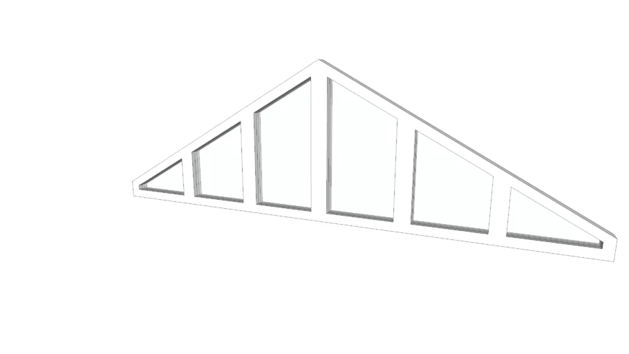 Glass Conservatory Gable Window