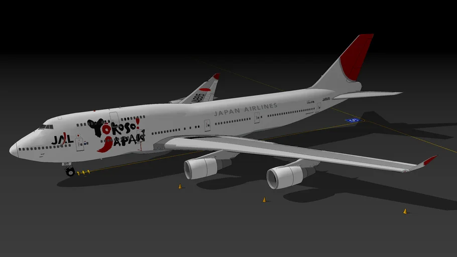 JAL - Japan Airlines (日本航空) 747-446 "Yokoso Japan!" (2007)