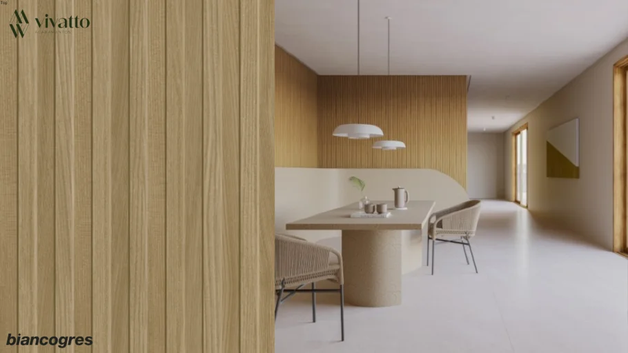 Ripado Carvalho 45x90 cm - Biancogres Porcelanato