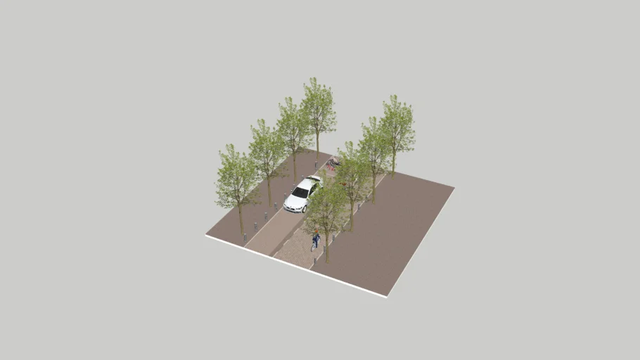 Woonerf with On-Street Parking