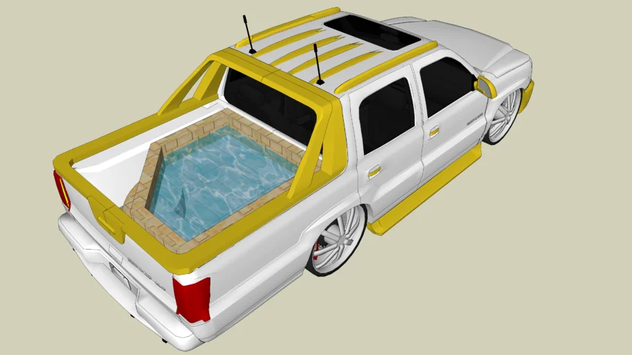 Lowrider Cadillac Escalade EXT with Jacuzzi