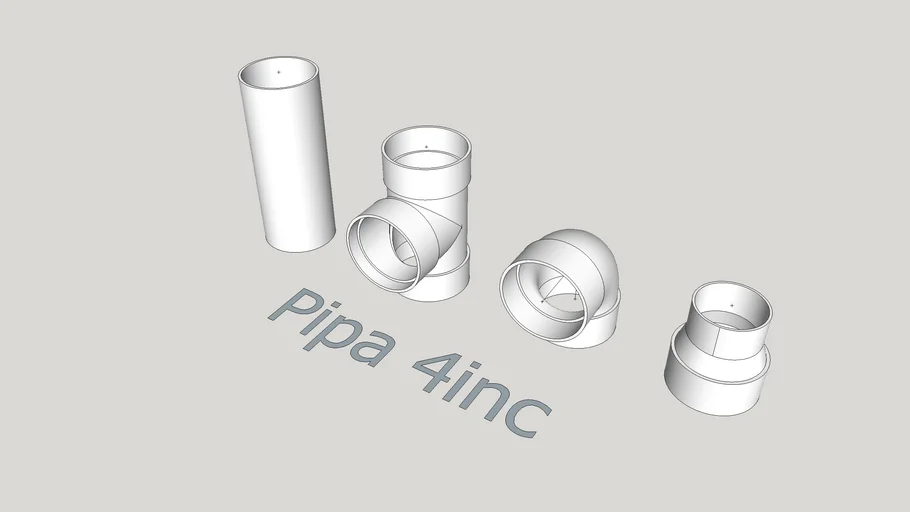 pipa pvc 4inc AW
