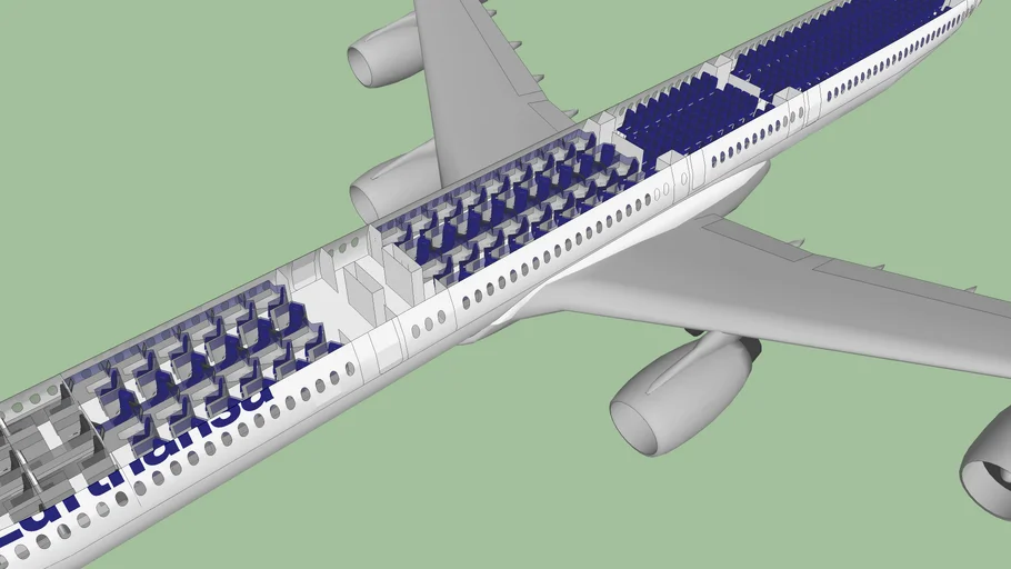 Lufthansa Airbus A340-600 Cabin