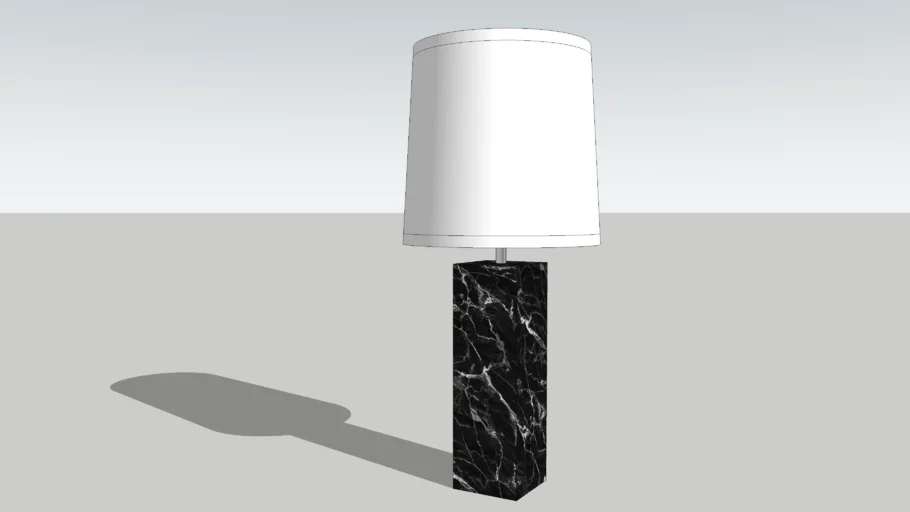 Walter Von Nessen Studio Marble Table Lamp