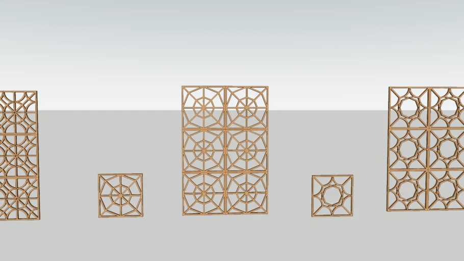 Wooden partition mesh wall