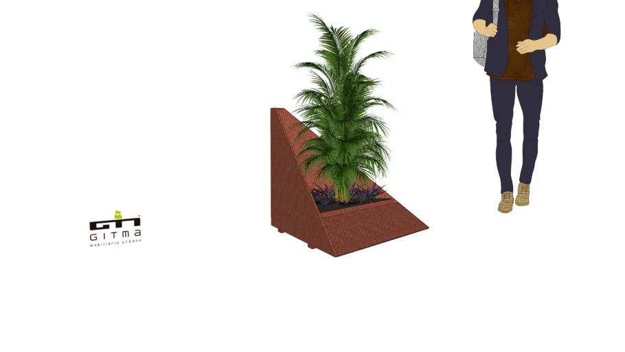 Lolium 60º Acero Corten-GMJL60AC